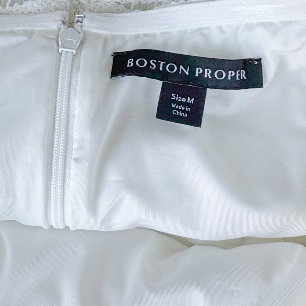 Boston Proper Crochet Fringe Halter Dress - Picture 5 of 11
